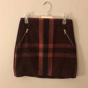 Gap Pink Wool Plaid Miniskirt - Size 0 (EUC)